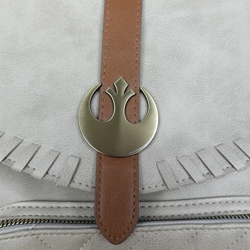 Star Wars Rey Mini Backpack Bag Beige Convertible Faux Leather Bioworld Ep 9